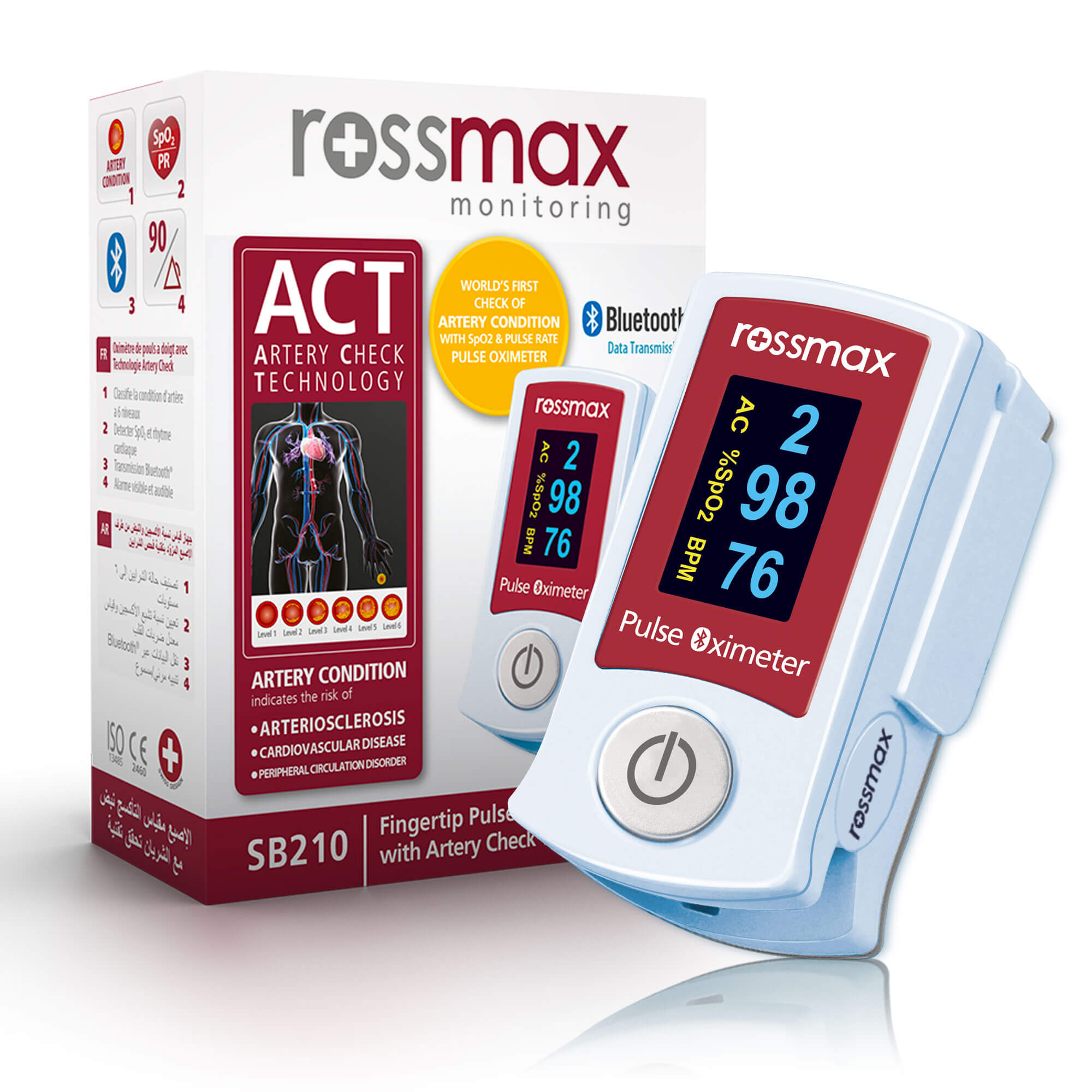 SB210 Fingertip Pulse Oximeter with ACT - Image 2